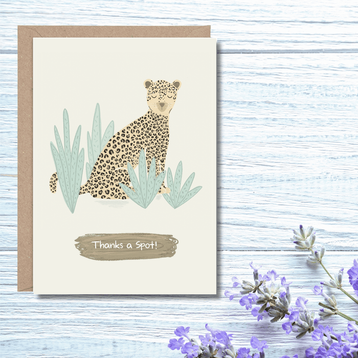 Thanks a Spot! Leopard Thank You Card - Mind+Moon