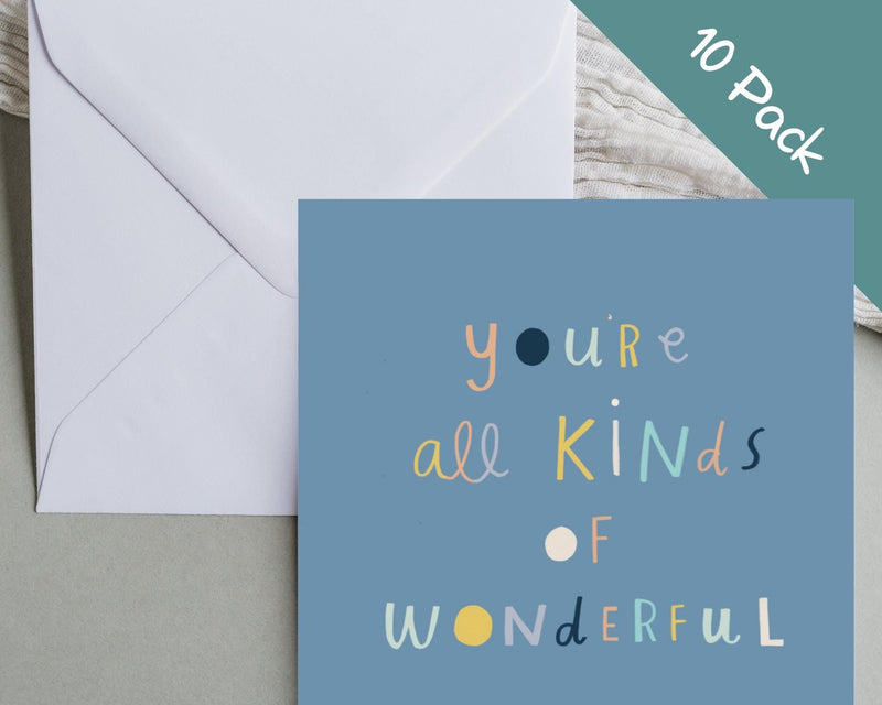 You’re All Kinds of Wonderful Note Cards 10 Pack - Mind+Moon
