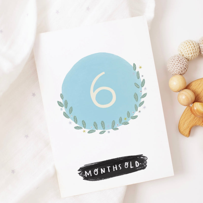 Hand Illustrated Baby Milestone Cards - Mind+Moon